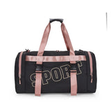 Women's Large Capacity Gym Duffel Bag Waterproof Travel Shoulder Handbag