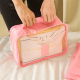 6pcs Waterproof Travel Bags Storage Organizer Packing Cube Set