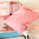 6pcs Waterproof Travel Bags Storage Organizer Packing Cube Set
