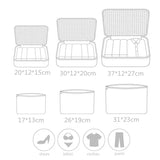 6pcs Waterproof Travel Bags Storage Organizer Packing Cube Set