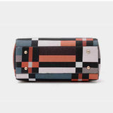 YIZHOHNG Leather Patchwork Women Bags Multifunction Crossbody Handbag