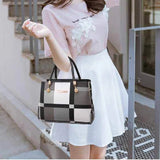 YIZHOHNG Leather Patchwork Women Bags Multifunction Crossbody Handbag