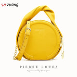YIZHONG Solid Leather Handbags Women Large Capacity Satchels Female Crossbody Ba