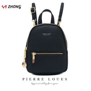 YIZHONG Mini Backpack for Women Leather Shoulder Bag for Teenage Girls