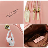 YIZHONG Mini Headphone Hole Backpack Women MultiFunction Shoulder Bag