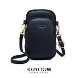 YIZHONG Small Leather Cell Phone Bag Shoulder Bag Chest Bag Crossbody Bags