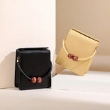 YIZHONG Small Leather Square Bag for Women Purses and Handbags