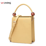 YIZHONG Small Leather Square Bag for Women Purses and Handbags