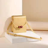 YIZHONG Small Leather Square Bag for Women Purses and Handbags