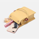YIZHONG Small Leather Square Bag for Women Purses and Handbags