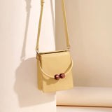 YIZHONG Small Leather Square Bag for Women Purses and Handbags