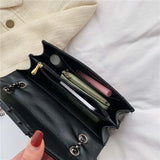 YIZHONG Studded Rivet Chain PU Leather Crossbody Bags for Women