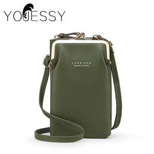 Green Crossbody Cellphone Bag for Women