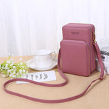 Small Bag Women Cell Phone Pocket Soft Leather Mini Crossbody Bags