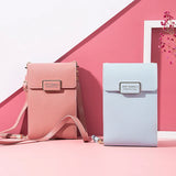 Mini Soft Leather Crossbody Bag for Women with Cell Phone Pocket