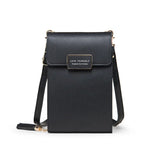 Mini Soft Leather Crossbody Bag for Women with Cell Phone Pocket