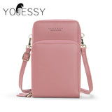 Soft Leather Mini Crossbody Bag for Women, Girl Purse