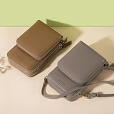 Soft Leather Mini Crossbody Bag for Women, Girl Purse