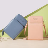 Soft Leather Mini Crossbody Bag for Women, Girl Purse