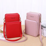 Small Bag Women Cell Phone Pocket Soft Leather Mini Crossbody Bags