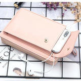 Soft Leather Mini Crossbody Bag Women Phone Pocket Girl Purse Messenger Bag