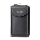 Women Crossbody Bag Phone Pocket Pu Leather Ladies Messenger Purse