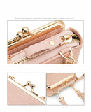 Women Crossbody Bag Phone Pocket PU Leather Ladies Messenger Purse