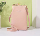 Women Crossbody Bag Phone Pocket PU Leather Ladies Messenger Purse