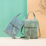 Women Tassel Crossbody Bag Pu Leather Messenger Purse
