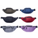 Canvas Waist Bag For Men Women Travel Belt Pouch Chest Pack Phone Bag