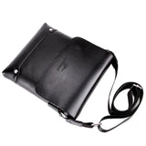 YUES KANGAROO Men Business Messenger Bag PU Leather Shoulder Bag