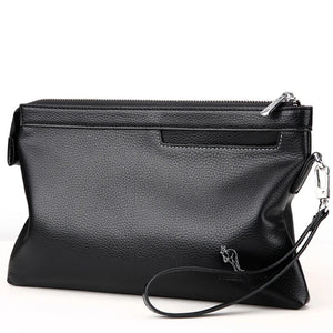 YUES Kangaroo Men's High Cap. Wallet PU Leather Phone Clutch Bag