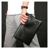 YUES Kangaroo Leather Envelope Men Clutch Bag High Capacity Purse Male Wallet