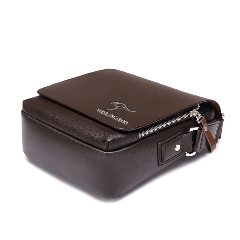 YUES KANGAROO Leather Men Bag Casual Business Mens Messenger Bag Vintage