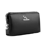 YUES KANGAROO Men's Leather Clutch Wallet Brown