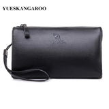 YUES KANGAROO Men Clutch Bag Leather Purse Business Wallet