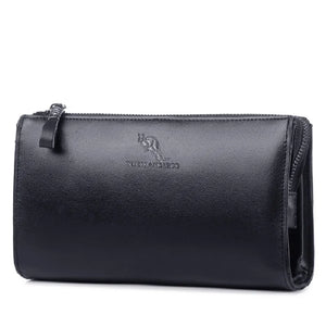 YUES KANGAROO Men Clutch Bag Leather Purse Business Wallet