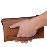 YUES KANGAROO Men Clutch Bag Leather Purse Business Wallet
