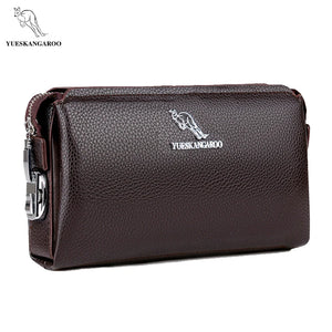 Leather Men Long Wallets Clutch Purse High Capacity Carteira Masculina