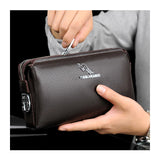 Leather Men Long Wallets Clutch Purse High Capacity Carteira Masculina