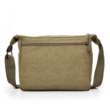 YUTUO Canvas Business Handbag Casual Vintage Trunk Men's Messenger Bag