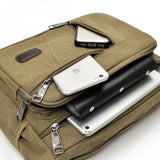 YUTUO Canvas Business Handbag Casual Vintage Trunk Men's Messenger Bag