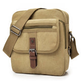 YUTUO Canvas Trunk Men's Crossbody Shoulder Messenger Bag