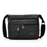 YUTUO Canvas Business Handbag Casual Vintage Trunk Men's Messenger Bag
