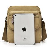 YUTUO Canvas Trunk Men's Crossbody Shoulder Messenger Bag