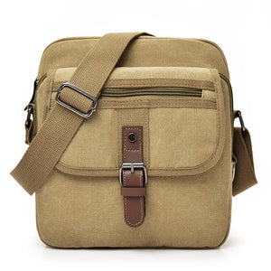 YUTUO Canvas Trunk Men's Crossbody Shoulder Messenger Bag