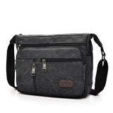 YUTUO Canvas Business Handbag Casual Vintage Trunk Men's Messenger Bag
