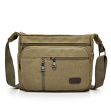 YUTUO Canvas Business Handbag Casual Vintage Trunk Men's Messenger Bag