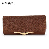 Evening Clutch Purse With Chain Shoulder Bags Women's Party Clutches Sliver Wedd