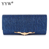 Evening Clutch Purse With Chain Shoulder Bags Women's Party Clutches Sliver Wedd